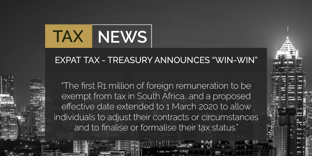 Expat Tax - Treasury Announces "Win-Win"