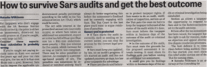 How to survive a SARS Audit news article print