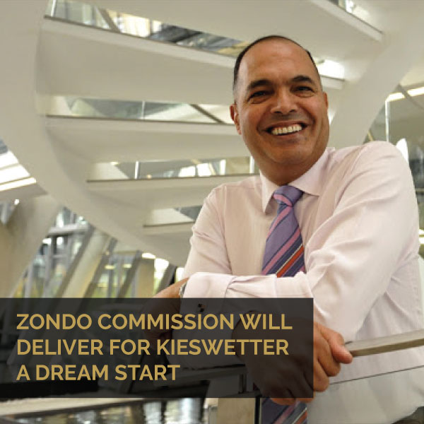 Zondo Commision Will Deliver For Kieswetter A Dream Start