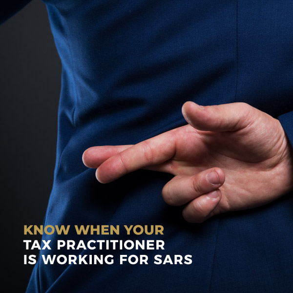 Know when your tax practitioner is working for SARS