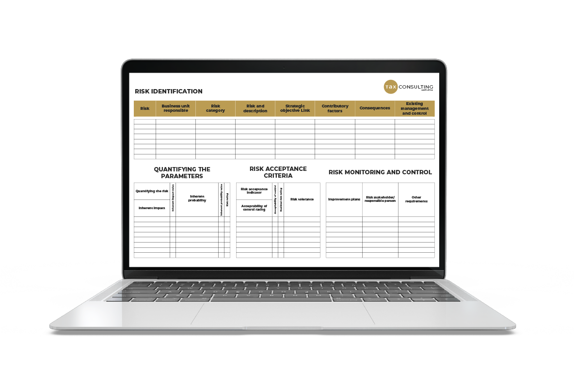 Risk Registration Example