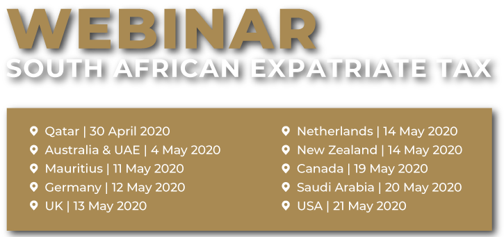 South African Expatriate Tax Webinar