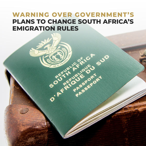 Warning Over Government's Plans To Change South Africa's Emigration Rules
