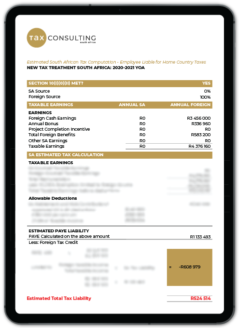 Expat Tax Calculator