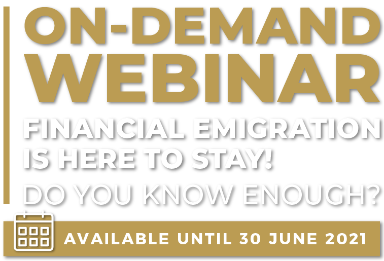 Financial Emigration is here to stay!